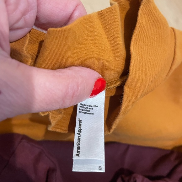 American Apparel Mock Neck Tops In Size S - Picture 2 of 4